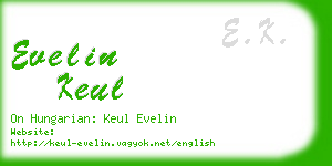 evelin keul business card